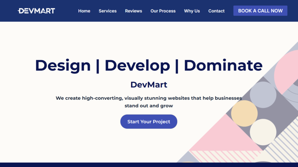 a well-structured minimalist website with ample white space.