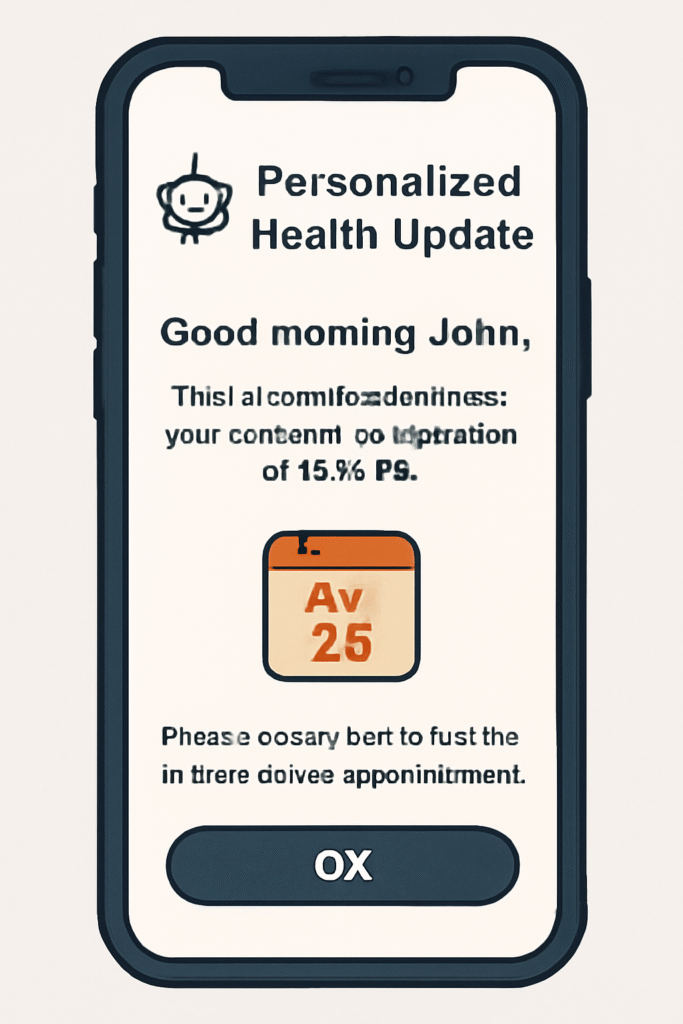 Personalized communication via AI patient engagement for aesthetic clinics.