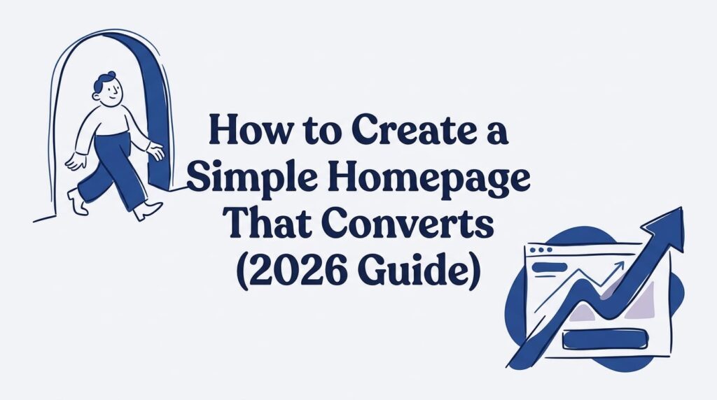 how to create a simple homepage that converts